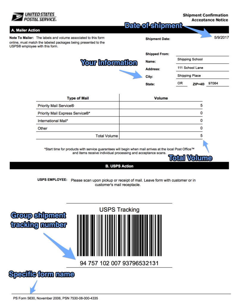 Scan Form | Shipping School