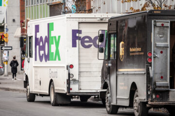 FedEx and UPS on-time deliveries