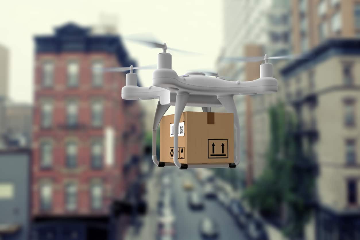 Ups Delivery Drones Shipping School